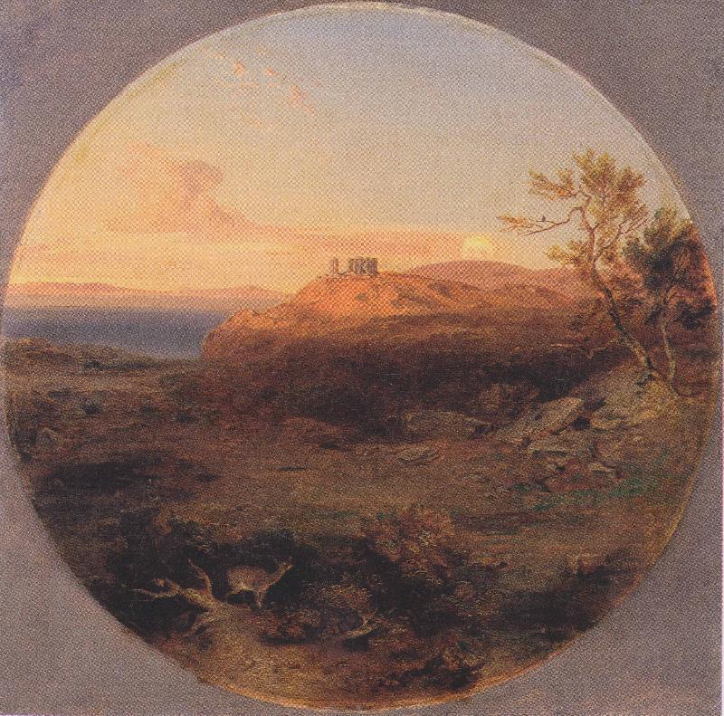 Carl Rottmann Landscape on the island of Aegina oil painting picture
